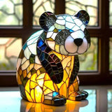 Loustic – Magiška panda lempa iš spalvoto stiklo